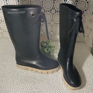 Marc by Marc Jacobs Black Rain Boots